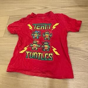 Kids Teenage Mutant Ninja Turtles T-Shirt Red Toddler Size 4T